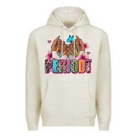 Oatmeal Heather Periodt afro woman nail art Premium Hoodie - RanaPortraitStore