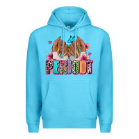 Ocean Blue Periodt afro woman nail art Premium Hoodie - RanaPortraitStore