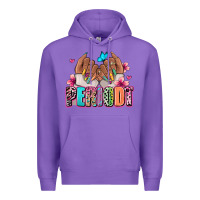Purple Periodt afro woman nail art Premium Hoodie - RanaPortraitStore