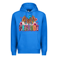 True Royal Periodt afro woman nail art Premium Hoodie - RanaPortraitStore
