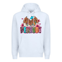 White Periodt afro woman nail art Premium Hoodie - RanaPortraitStore