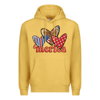 Antique Gold merica 4th of july hearts Premium Hoodie - BundleAndBundleShop