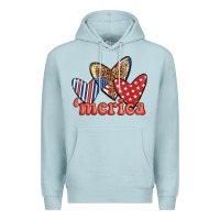 Blue Mist merica 4th of july hearts Premium Hoodie - BundleAndBundleShop