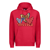 Cardinal merica 4th of july hearts Premium Hoodie - BundleAndBundleShop