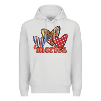 Dove Grey merica 4th of july hearts Premium Hoodie - BundleAndBundleShop