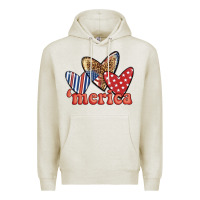 Oatmeal Heather merica 4th of july hearts Premium Hoodie - BundleAndBundleShop