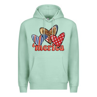 Seafoam merica 4th of july hearts Premium Hoodie - BundleAndBundleShop