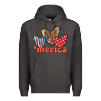 Smoke merica 4th of july hearts Premium Hoodie - BundleAndBundleShop
