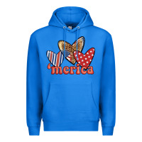 True Royal merica 4th of july hearts Premium Hoodie - BundleAndBundleShop