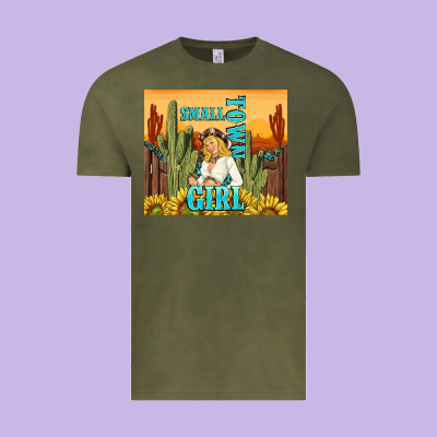 Small Town Girl Vintage Tee Designed By Tumblerdesignbyshophia