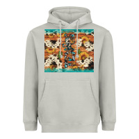 Moon Dust texas sunflower cactus cowhide Heavyweight Hoodie - Artiststas