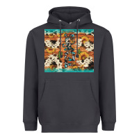 Smoke texas sunflower cactus cowhide Heavyweight Hoodie - Artiststas