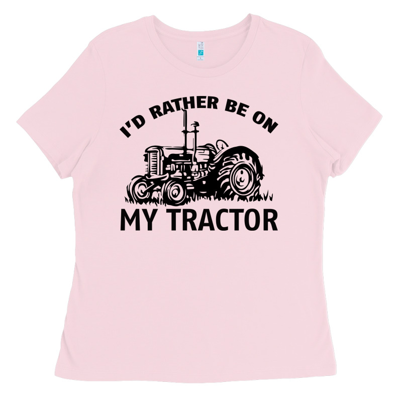 I D Rather Be On My Tractor Ladies Tee by Bettercallsaul | Teevron
