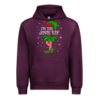 Mauve Wine matching family group i'm the jovie elf christmas t shirt Urban Hoodie - minhPixels