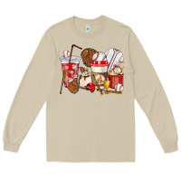 Mushroom Baseball coffee cups Long Sleeve Tee - HowdyJamesFarm
