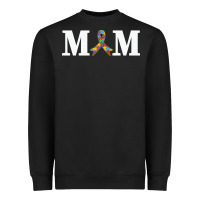 Black LIL Autism Mom Heavyweight Sweatshirt - CowhideDigitalArt