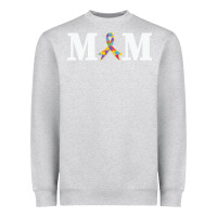 Heather Grey LIL Autism Mom Heavyweight Sweatshirt - CowhideDigitalArt