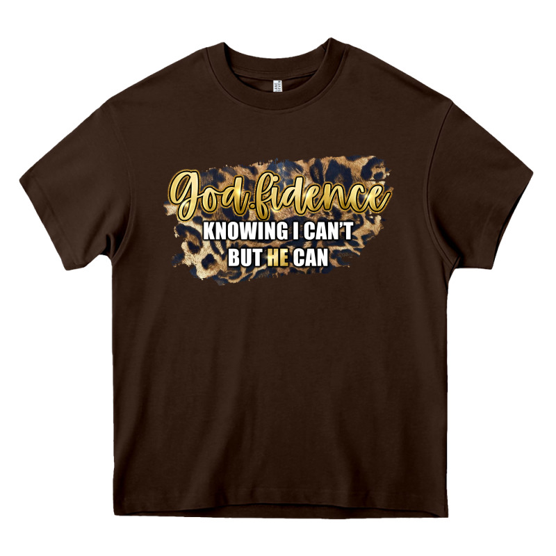 God Fidence Knowing I Can't But He Can Heavy Core Tee by Artiststas | Teevron