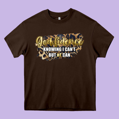 God Fidence Knowing I Can't But He Can Heavy Core Tee Designed By Artiststas