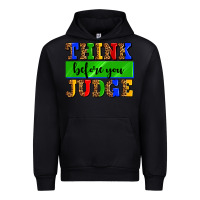 Black think before you judge Urban Hoodie - AdoDesignShop