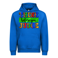 Cobalt think before you judge Urban Hoodie - AdoDesignShop