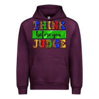 Mauve Wine think before you judge Urban Hoodie - AdoDesignShop