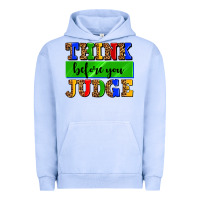 Pigment Grape Ice think before you judge Urban Hoodie - AdoDesignShop