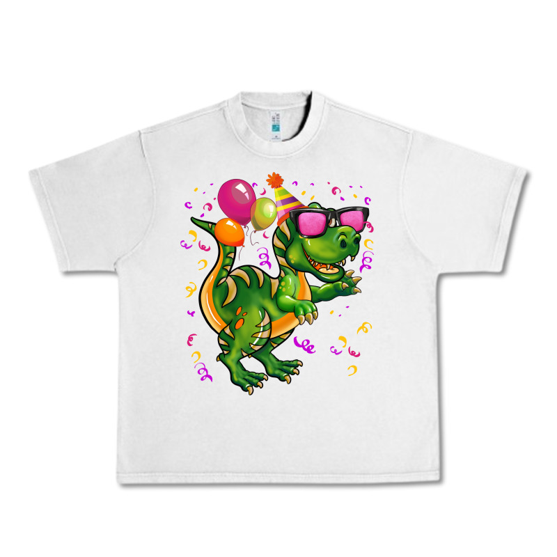 Birthday T Rex Pink Urban Heavy Tee by CowGirlArtShop | Teevron