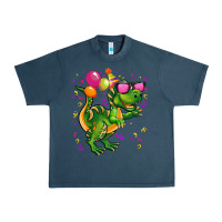 Midnight Navy birthday t rex pink Urban Heavy Tee - CowGirlArtShop