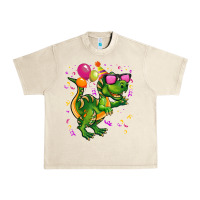 Sandshell birthday t rex pink Urban Heavy Tee - CowGirlArtShop