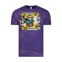Cloud Purple ocd with cow Vintage Tee - TumblerDesignByShophia