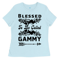 Baby Blue Blessed To Be Called Gammy Ladies Tee - Bettercallsaul