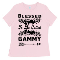 Bubblegum Pink Blessed To Be Called Gammy Ladies Tee - Bettercallsaul