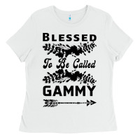 White Blessed To Be Called Gammy Ladies Tee - Bettercallsaul