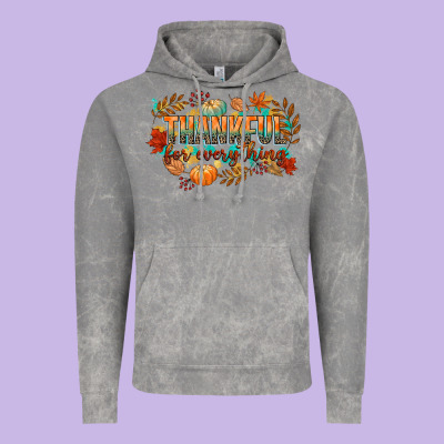 Thankful For Everything Vintage Hoodie Designed By Cowgirlartshop