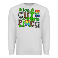 Dove Grey st patricks too cute to pinch Premium Sweatshirt - Artiststas