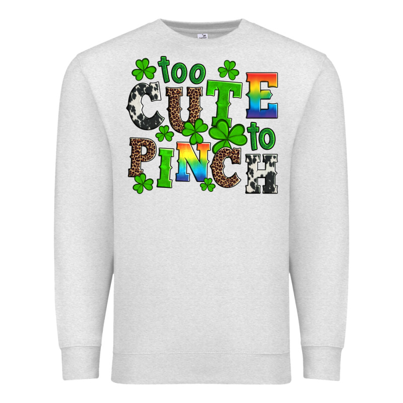 St Patricks Too Cute To Pinch Premium Sweatshirt by Artiststas | Teevron