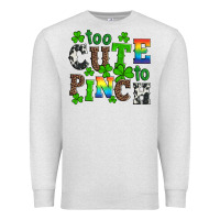 Oatmeal Heather st patricks too cute to pinch Premium Sweatshirt - Artiststas