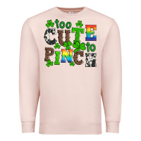 Pale Pink st patricks too cute to pinch Premium Sweatshirt - Artiststas