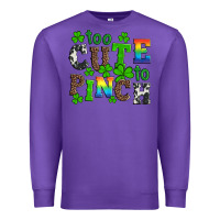 Purple st patricks too cute to pinch Premium Sweatshirt - Artiststas