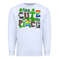 White st patricks too cute to pinch Premium Sweatshirt - Artiststas