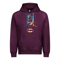 Mauve Wine B.At.Man 80 Years Many Faces Urban Hoodie - minhPixels