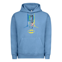 Pigment Pebble Blue B.At.Man 80 Years Many Faces Urban Hoodie - minhPixels