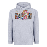 Heather Grey faith cross Heavyweight Hoodie - Artiststas