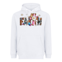 White faith cross Heavyweight Hoodie - Artiststas