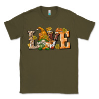 Army Green Love Gnome Classic Tee - texasbilliewilder