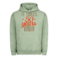 Pigment Oil Green 50 years old 50th birthday gifts for men and women Urban Hoodie - minhPixels