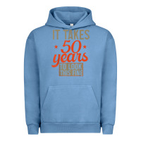Pigment Pebble Blue 50 years old 50th birthday gifts for men and women Urban Hoodie - minhPixels