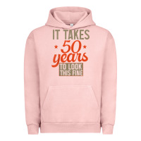Pigment Salmon 50 years old 50th birthday gifts for men and women Urban Hoodie - minhPixels