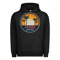 Pigment Black Vieques Puerto Rico Urban Hoodie - minhPixels